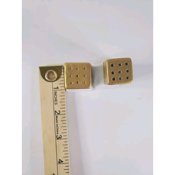 Antique Salt And Pepper Shakers Iridescent 1921 Signed M. Evans 2" tall No Corks - Picture 4 of 8